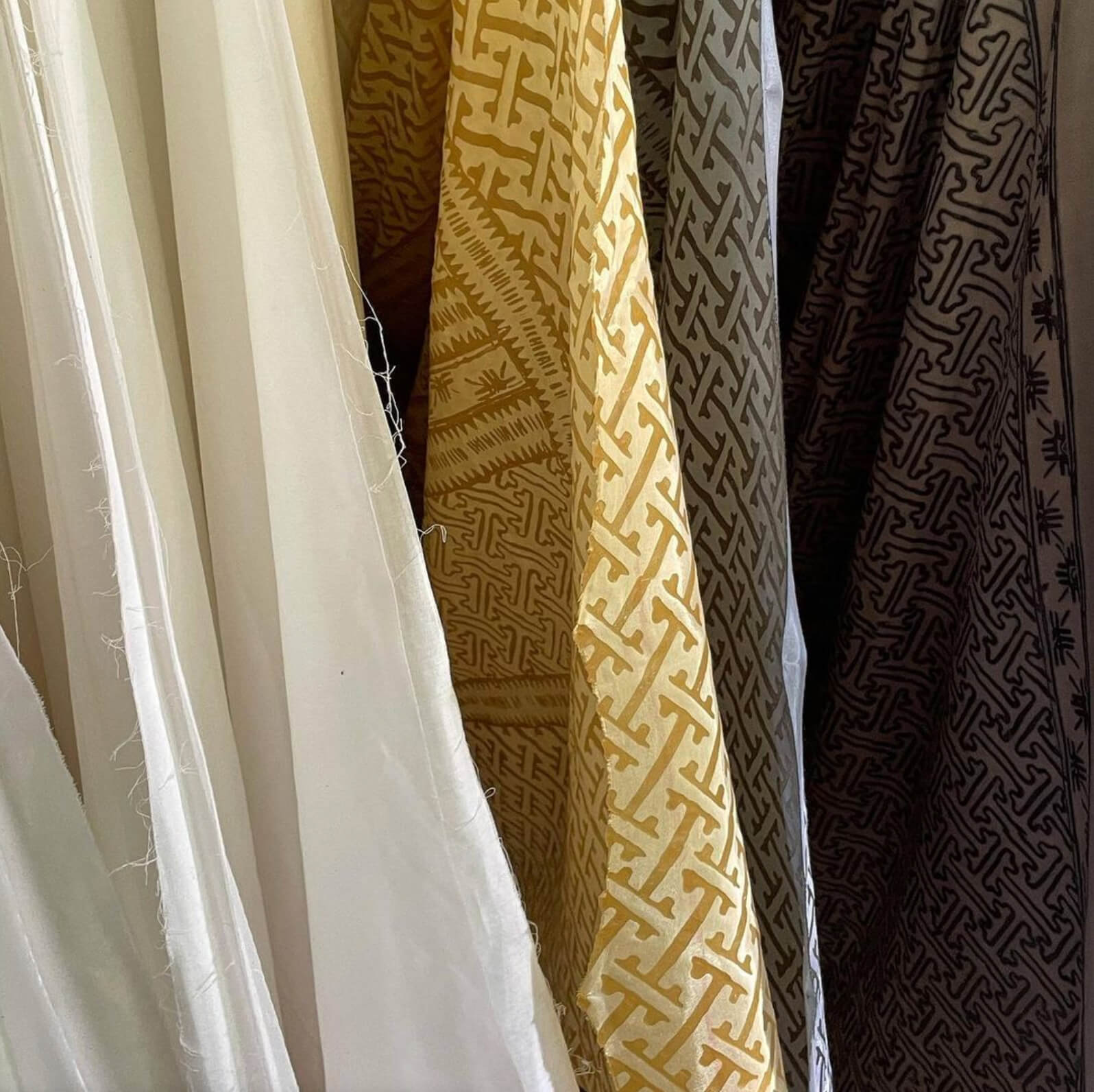 Hand-painted batik sarong by master artisans, an intricate process which involves applying hot wax to the fabric, dyeing the fabric and finally boiling the wax off to reveal the design underneath.