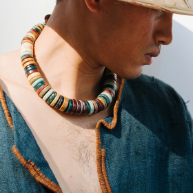 Amazonite & Agate Beads Necklace