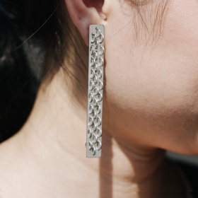 Silver earrings