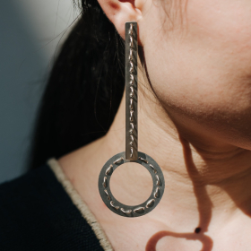 Silver earrings