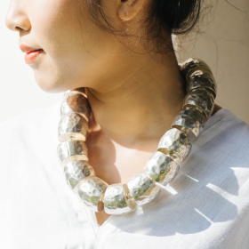 Handmade silver necklace