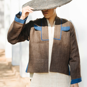 Hemp coat, ebony